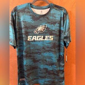 NFL Eagles Camouflage Youth XL Dri-Fit T. - Teal and Black